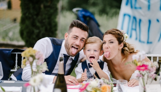 Un matrimonio children friendly